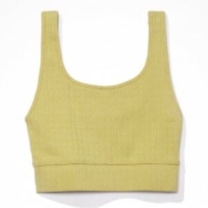 American Eagle Sleeveless Cotton Super Cropped Tank Top Women Size Medium